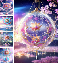 Carica l'immagine nel visualizzatore di Gallery, fiore viola Campanula-Pieno di trapano Diamond Painting