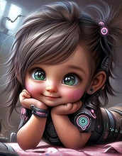 Carica l'immagine nel visualizzatore di Gallery, (Rotondo/quadrato multi-dimensione) Cartoon Doll-DP