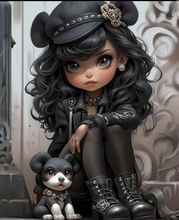 Carica l'immagine nel visualizzatore di Gallery, (Rotondo/quadrato multi-dimensione) Cartoon Doll-DP