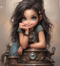 Carica l'immagine nel visualizzatore di Gallery, (Rotondo/quadrato multi-dimensione) Cartoon Doll-DP