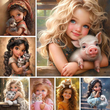 Carica l'immagine nel visualizzatore di Gallery, (Rotondo/quadrato multiformato) Cartoon Doll-DP3