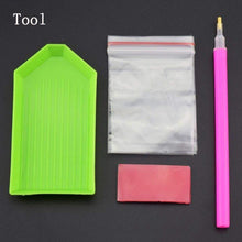 Carica l'immagine nel visualizzatore di Gallery, Fiore colorato - diamante rotondo pieno - 30x30cm