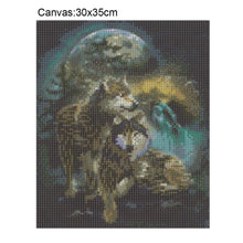 Carica l'immagine nel visualizzatore di Gallery, Lupo - diamante rotondo - 30x35cm