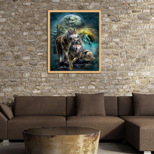 Carica l'immagine nel visualizzatore di Gallery, Lupo - diamante rotondo - 30x35cm