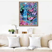 Carica l'immagine nel visualizzatore di Gallery, Farfalla - diamante rotondo - 30x40cm