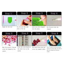 Carica l'immagine nel visualizzatore di Gallery, Farfalla di gatto - pittura completa di diamanti - 30x30cm