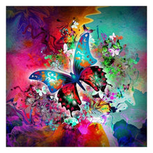 Carica l'immagine nel visualizzatore di Gallery, Farfalla - diamante rotondo - 30x30cm