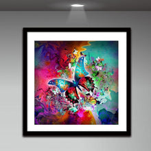 Carica l'immagine nel visualizzatore di Gallery, Farfalla - diamante rotondo - 30x30cm