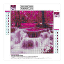 Carica l'immagine nel visualizzatore di Gallery, Cascata - diamante rotondo - 30x30cm