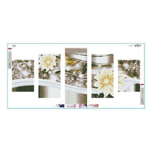 Carica l'immagine nel visualizzatore di Gallery, Fiore 5 - foto - diamante rotondo completo - 95x45cm