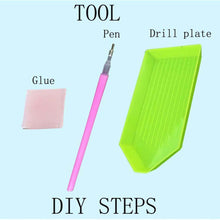 Carica l'immagine nel visualizzatore di Gallery, Dolphin - pittura di diamante rotonda trapano completo - 30x30cm