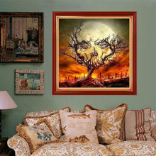 Carica l'immagine nel visualizzatore di Gallery, Albero di Halloween - diamante rotondo - 30x30cm