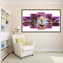 Carica l'immagine nel visualizzatore di Gallery, 5pc/set canottaggio - diamante rotondo - 95x45cm