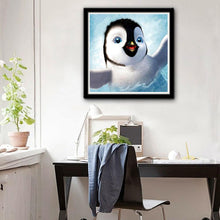 Carica l'immagine nel visualizzatore di Gallery, Pinguino - diamante rotondo - 30x30cm