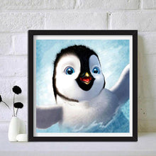 Carica l'immagine nel visualizzatore di Gallery, Pinguino - diamante rotondo - 30x30cm