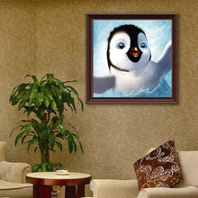 Carica l'immagine nel visualizzatore di Gallery, Pinguino - diamante rotondo - 30x30cm