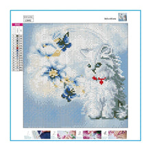 Carica l'immagine nel visualizzatore di Gallery, Gatto - diamante rotondo - 30x30cm