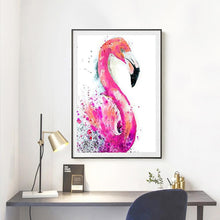 Carica l'immagine nel visualizzatore di Gallery, Animale uccello rosa - pittura di diamante completo - 40x30cm