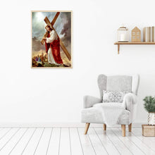 Carica l'immagine nel visualizzatore di Gallery, Cross religioso - diamante rotondo pieno - 30x40cm