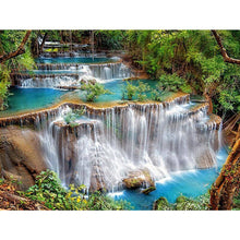Carica l'immagine nel visualizzatore di Gallery, Cascata - diamante rotondo - 40x30cm