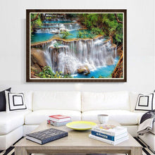 Carica l'immagine nel visualizzatore di Gallery, Cascata - diamante rotondo - 40x30cm