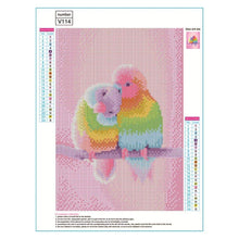 Carica l'immagine nel visualizzatore di Gallery, Uccello rosa - diamante rotondo pieno - 30x40cm