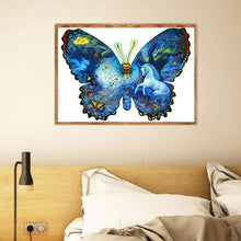 Carica l'immagine nel visualizzatore di Gallery, Farfalla novit¨¤ - diamante rotondo pieno - 40x30cm