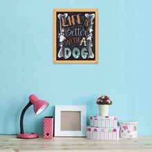 Carica l'immagine nel visualizzatore di Gallery, Lettere di vita - diamante rotondo - 30x30cm