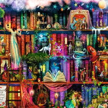 Carica l'immagine nel visualizzatore di Gallery, Libri di fantasia - diamante rotondo completo - 30x30cm