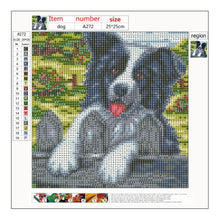Carica l'immagine nel visualizzatore di Gallery, Cane - diamante rotondo - 25x25cm