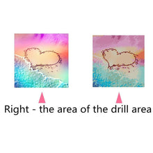 Carica l'immagine nel visualizzatore di Gallery, Spiaggia amore - diamante quadrato pieno - 25x25cm