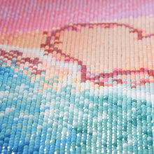 Carica l'immagine nel visualizzatore di Gallery, Spiaggia amore - diamante quadrato pieno - 25x25cm