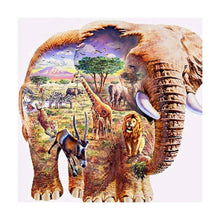 Carica l'immagine nel visualizzatore di Gallery, Elefante - diamante quadrato pieno - 30x30cm