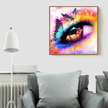 Carica l'immagine nel visualizzatore di Gallery, Occhio di fantasia - pittura di diamante completo - 30x30cm
