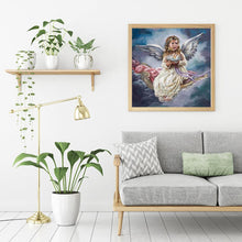 Carica l'immagine nel visualizzatore di Gallery, Bambino angelo - diamante rotondo pieno - 30x30cm