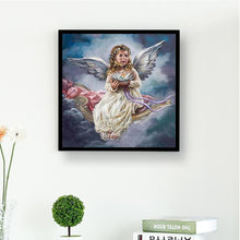 Carica l'immagine nel visualizzatore di Gallery, Bambino angelo - diamante rotondo pieno - 30x30cm