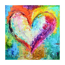 Carica l'immagine nel visualizzatore di Gallery, Cuore - diamante rotondo - 30x30cm