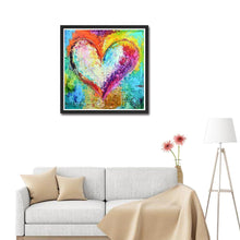 Carica l'immagine nel visualizzatore di Gallery, Cuore - diamante rotondo - 30x30cm