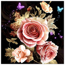 Carica l'immagine nel visualizzatore di Gallery, Fiori caldi - pittura completa di diamanti - 30x30cm