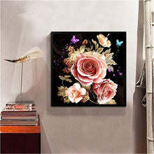 Carica l'immagine nel visualizzatore di Gallery, Fiori caldi - pittura completa di diamanti - 30x30cm