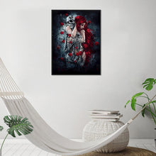 Carica l'immagine nel visualizzatore di Gallery, Teschio di bellezza - diamante rotondo pieno - 30x40cm