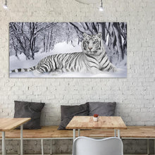 Carica l'immagine nel visualizzatore di Gallery, Tigre - diamante rotondo - 90x45cm