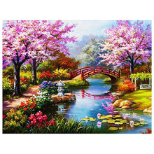 Carica l'immagine nel visualizzatore di Gallery, Vista del parco - diamante rotondo pieno - 40x30cm