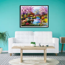 Carica l'immagine nel visualizzatore di Gallery, Vista del parco - diamante rotondo pieno - 40x30cm