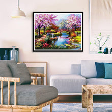 Carica l'immagine nel visualizzatore di Gallery, Vista del parco - diamante rotondo pieno - 40x30cm