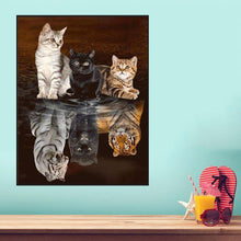 Carica l'immagine nel visualizzatore di Gallery, Animale invertito - diamante rotondo - 55x45cm