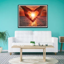 Carica l'immagine nel visualizzatore di Gallery, Mani d'amore - diamante rotondo pieno - 40x30cm