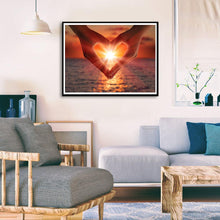 Carica l'immagine nel visualizzatore di Gallery, Mani d'amore - diamante rotondo pieno - 40x30cm