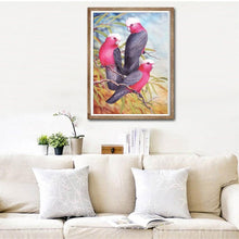 Carica l'immagine nel visualizzatore di Gallery, Pappagalli - diamante rotondo - 40x30cm