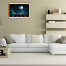 Carica l'immagine nel visualizzatore di Gallery, Gatto - diamante rotondo - 40x30cm